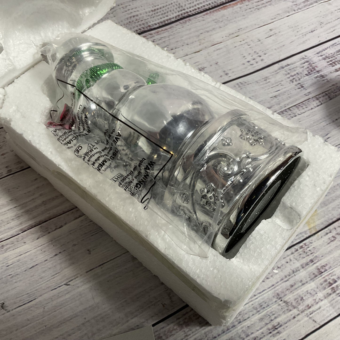 NEW REED & BARTON Snowman "Jingle Bells" Musical Snow Globe-WORKS!!!!