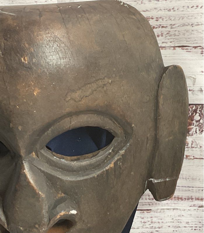 Vintage Handcrafted Wooden Nepalese Jakhri Mask