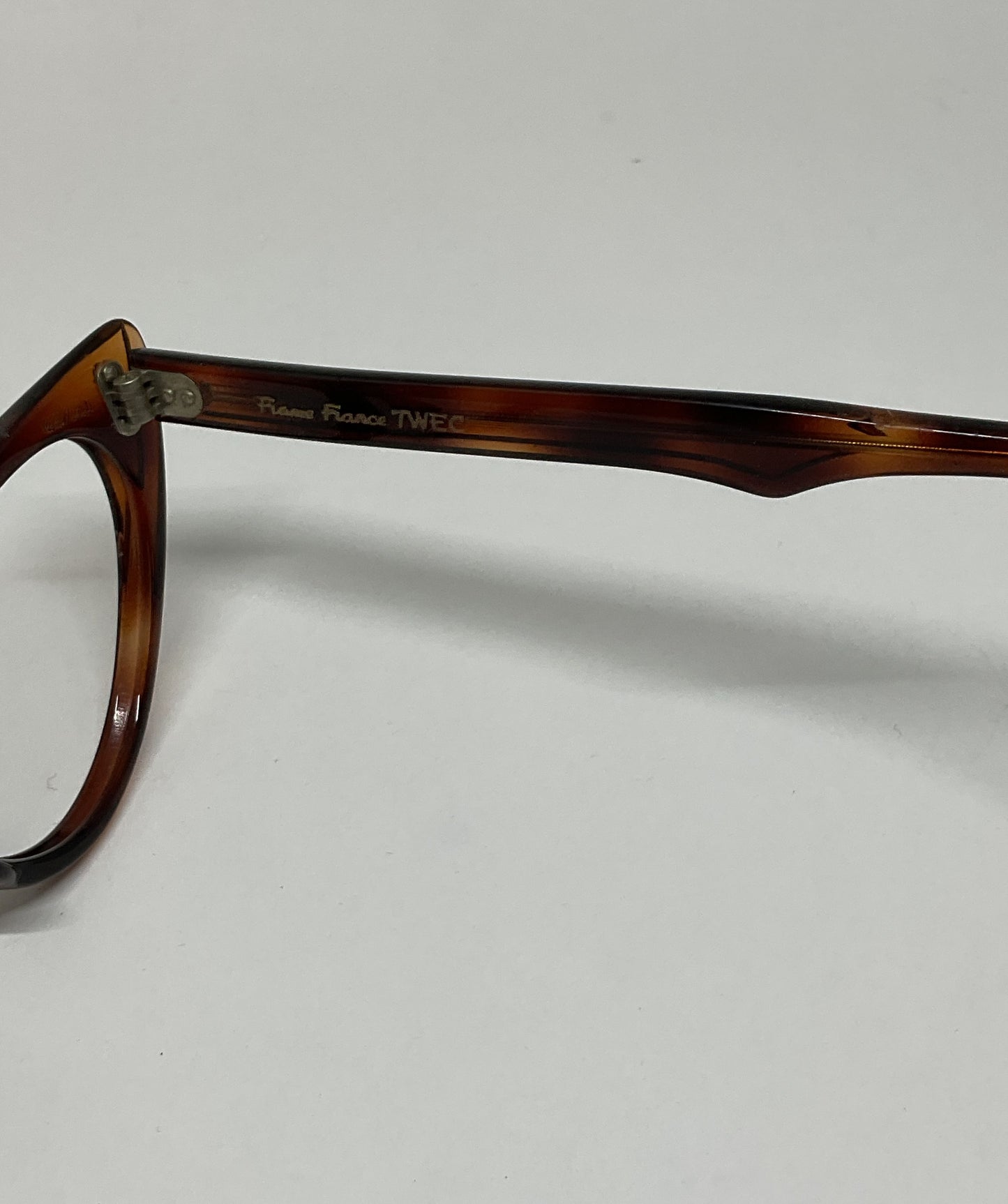 Vintage TWEC France Brown CAT eye Eyeglasses Frames Only