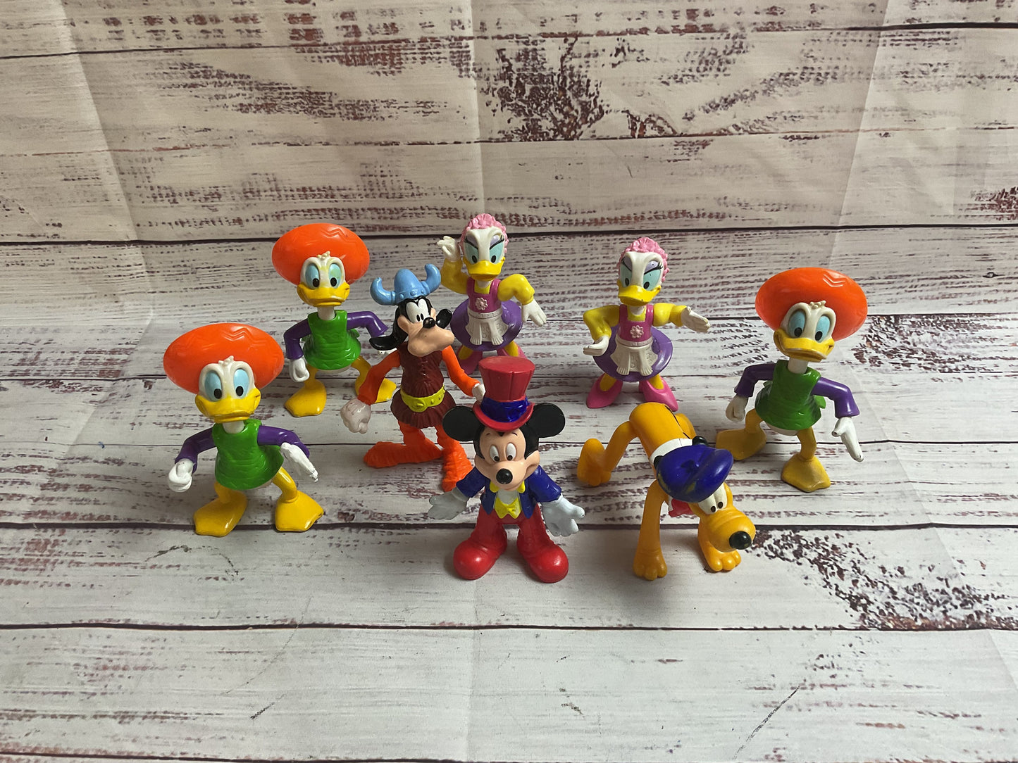 Lot Of Disney Character Figures Toys Mickey Donald
