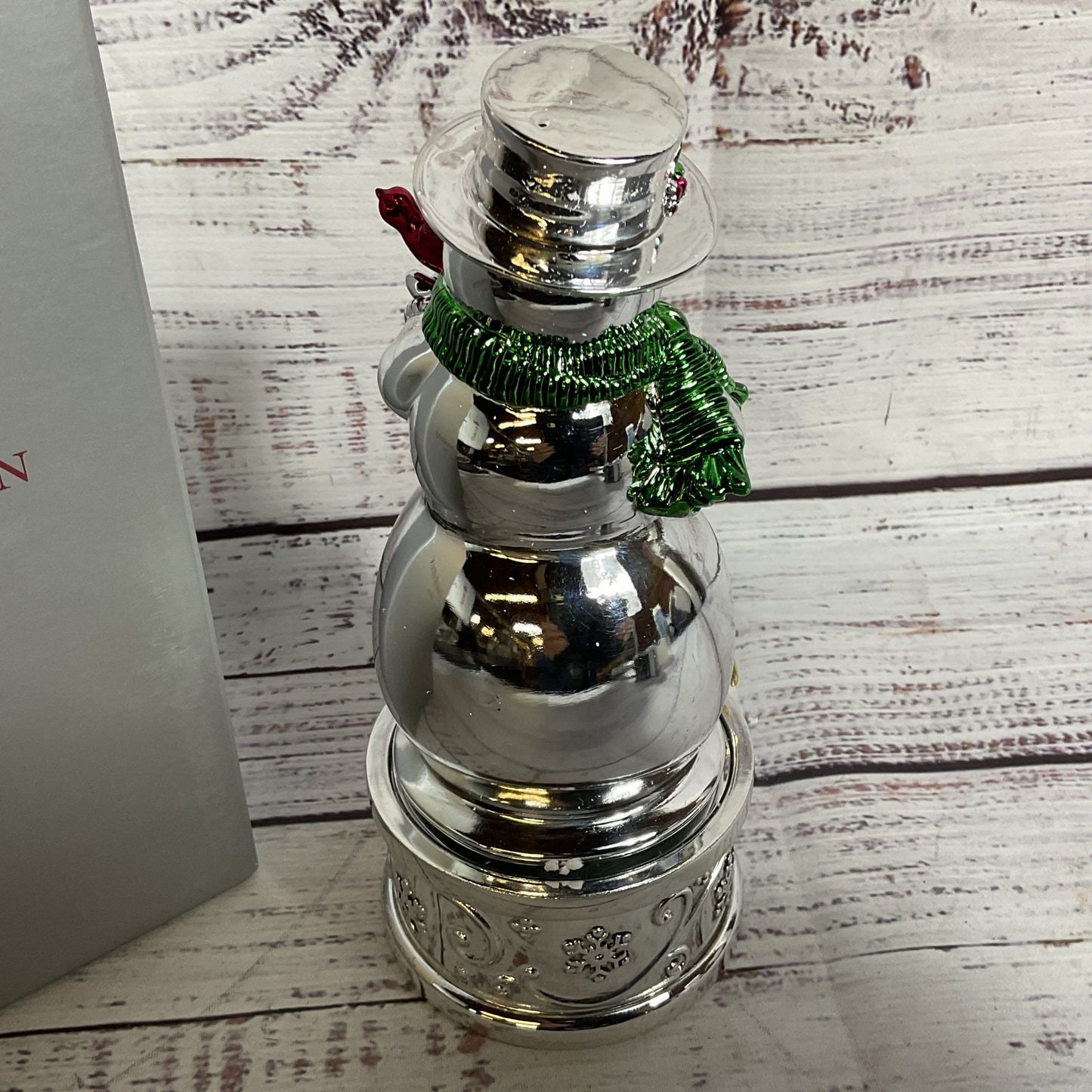 NEW REED & BARTON Snowman "Jingle Bells" Musical Snow Globe-WORKS!!!!