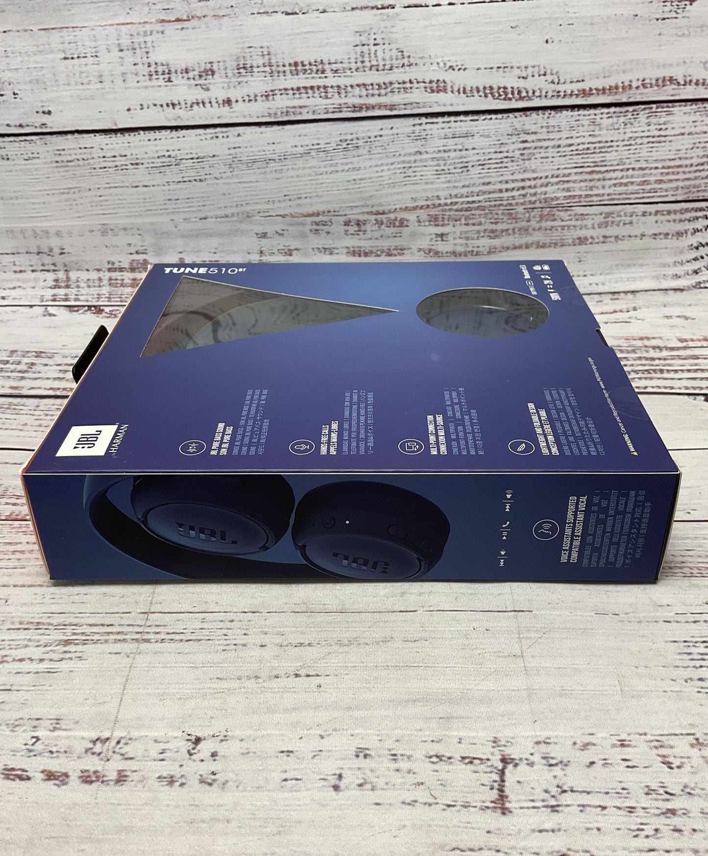 JBL TUNE 510BT Wireless On-Ear Headphone Blue New Sealed 3/4
