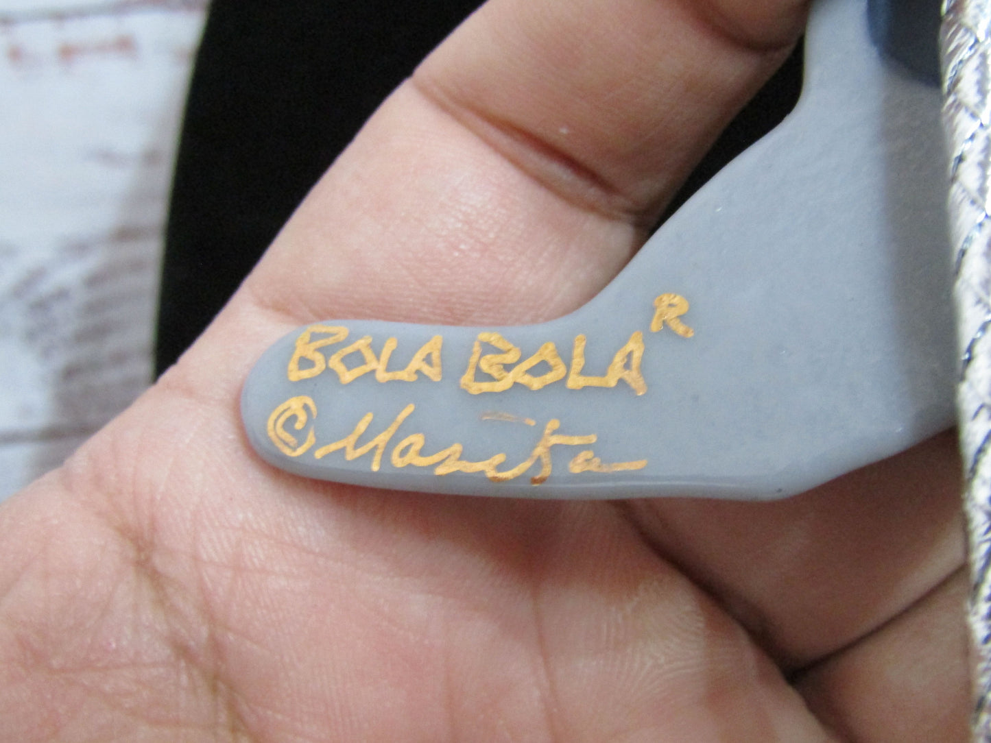 Vintage Bola Bola Manika Glass Cowboy Boot Bolo Tie