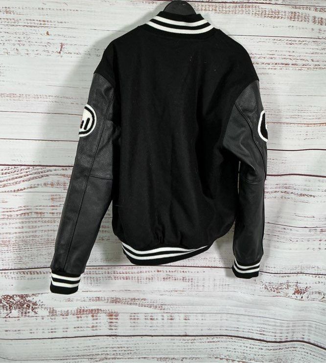 Men's Ethika Familie 01 Black Varsity Jacket Size M Retail $195