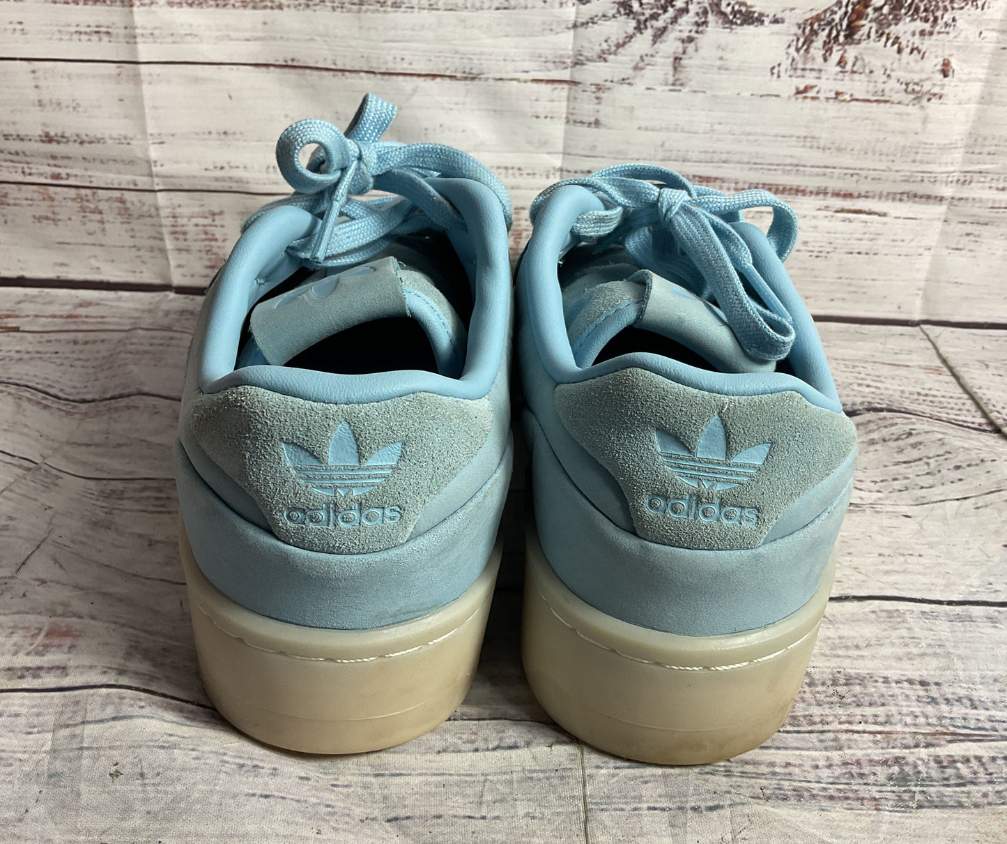 Adidas Rivalry Low Lux Platform Sneakers Light Blue 8.5