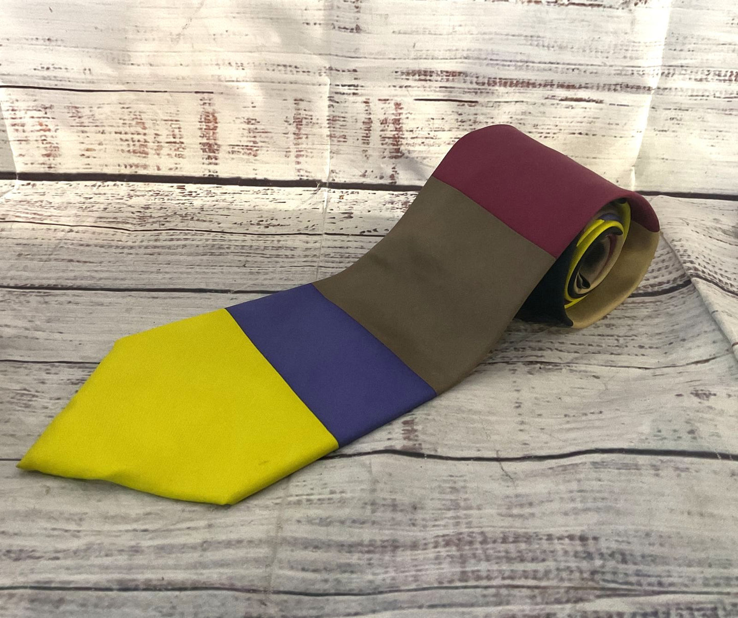 Museums of Fine Arts Boston Block Pattern Silk Tie Multicolor OS