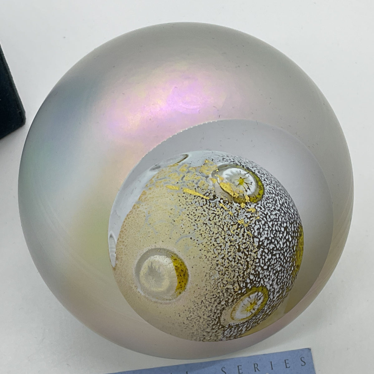 GLASS EYE STUDIO Celestial Series Moon Paperweight