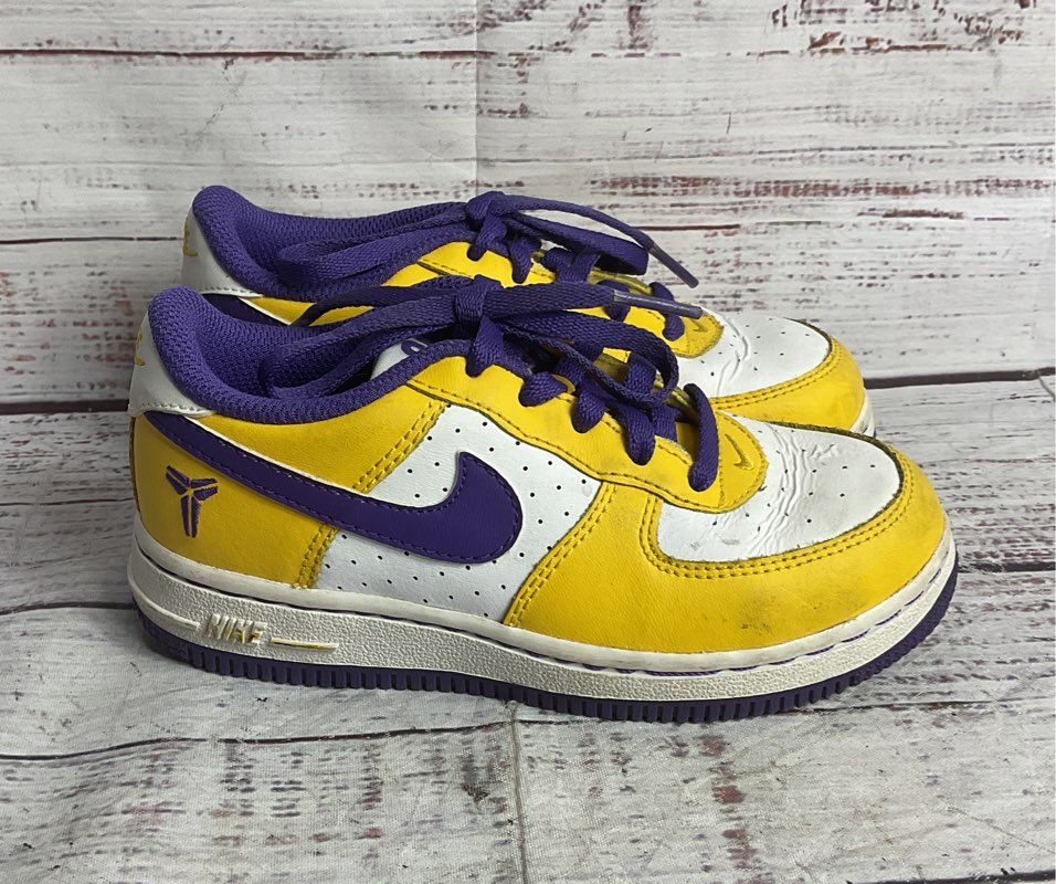 Nike Air Force 1 82 Kobe Bryant Lakers Sneakers Multicolor 10c