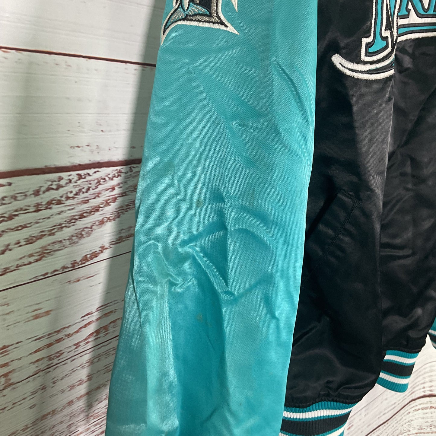 Vintage Starter Black Blue Seattle Mariners Jacket 1990s - Size XL As-Is