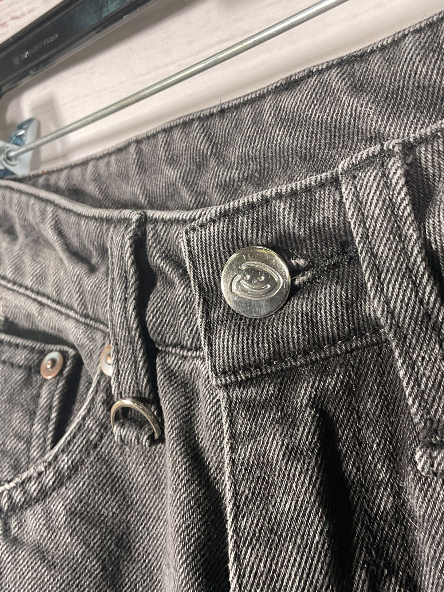 Drmers Club Gray Distressed Wide Leg Jeans - Size XXS