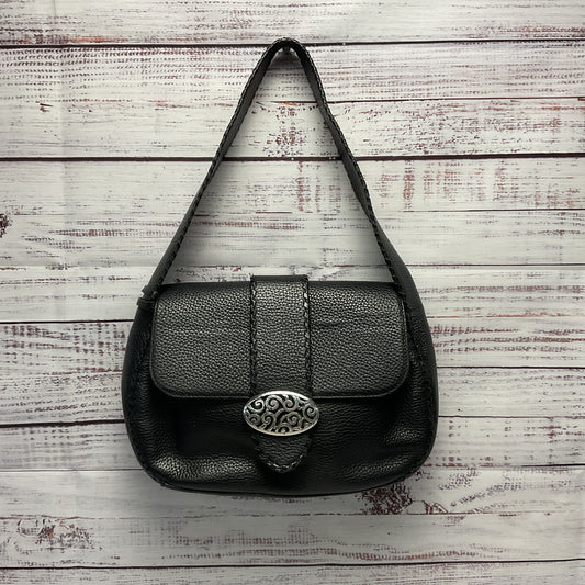 Brighton Black Pebble Leather Shoulder Hobo Bag Purse 11"x3"x8"