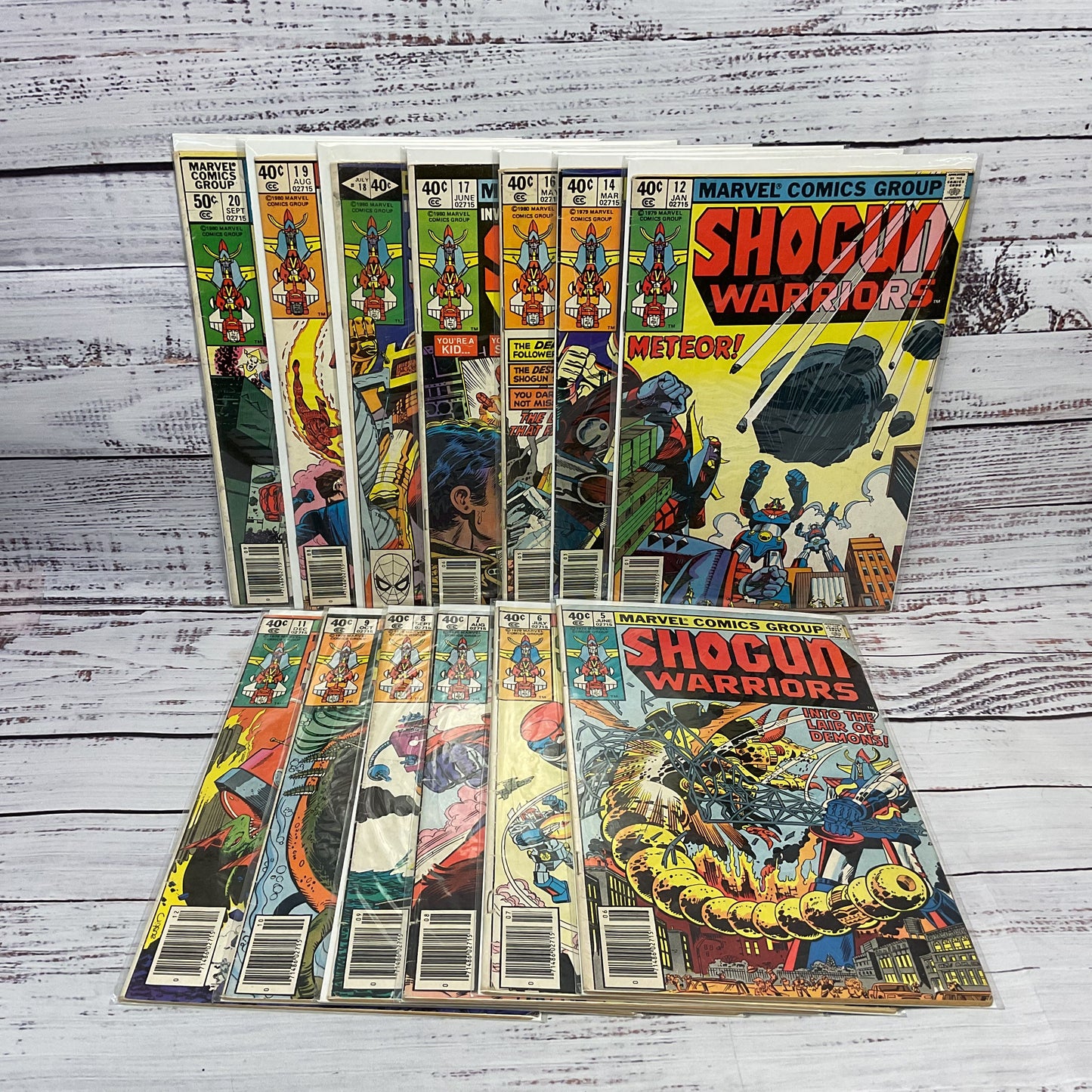 Shogun Warriors Marvel 5 9,11,12,14,16 20 Lot Of 13 Comic Books