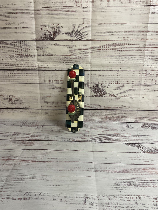 Mackenzie Childs Courtly Check Single Wall Hook