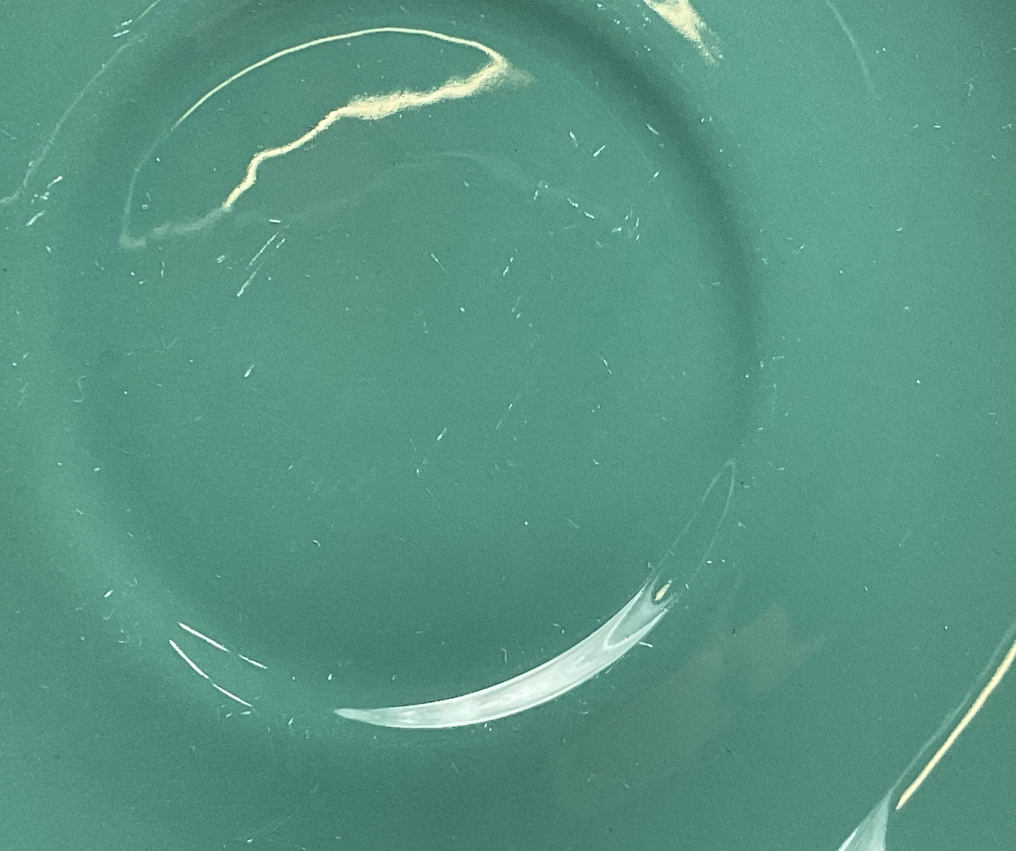 Flintridge Set of 8 Sylvan Soup Bowl Plates Teal Green Gold Trim