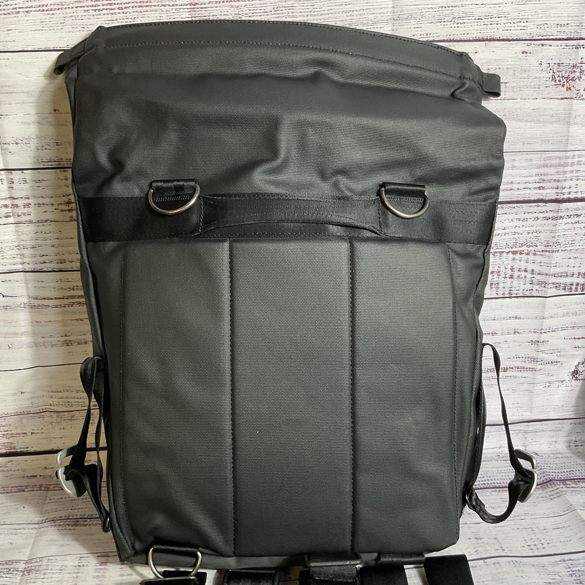 IRON & RESIN Mfg. Terrain II Moto Pannier Saddlebag Motorcycle Canvas Backpack