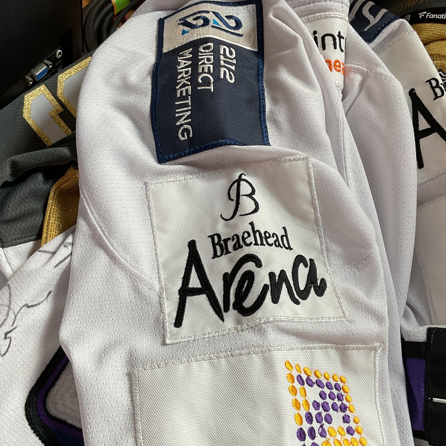 Signed???? Braehead Glasgow Clan Scotland United Kingdom Jersey- SZ L