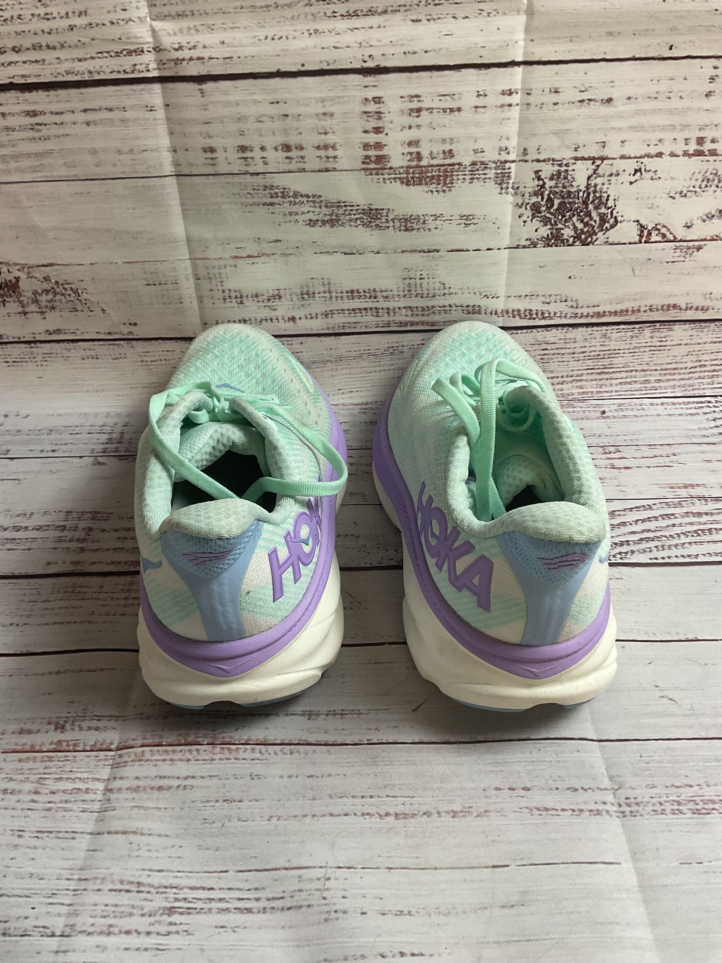 Hoka Clifton 9 Seafoam Sneakers Athletic Shoe Women 8