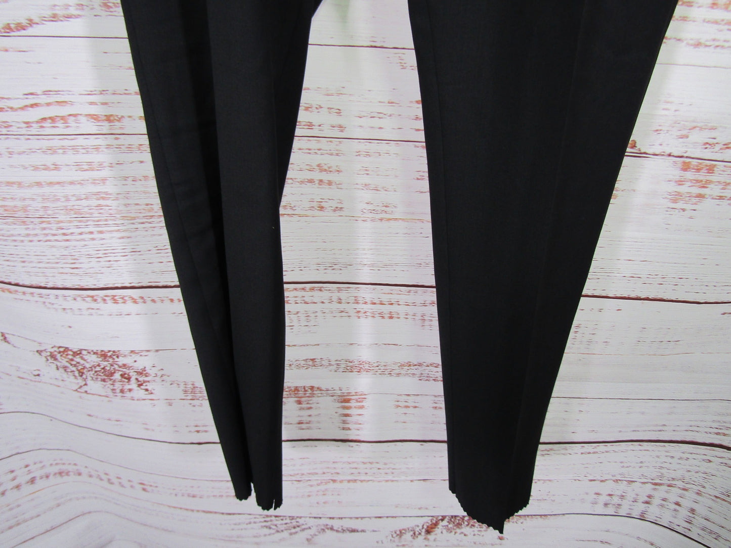 Hugo Boss Men's Black Wool Trouser Dress Pants Size 32 R UNHEMMED
