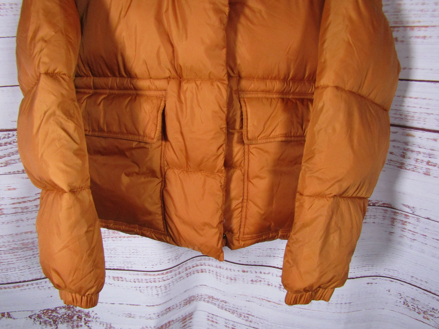 NVLT Wonder Women's Orange Puffer Jacket Size S