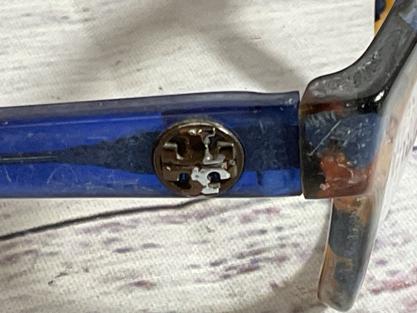 TORY BURCH TF2079 Unisex Brown Tortoise Blue Eyeglasses 51[ ]16 135 FRAMES ONLY