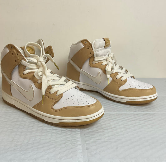Nike SB Dunk High TRD QS White Tan Size 11.5