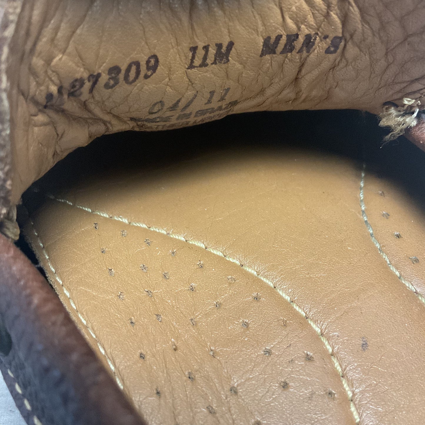 Paolo Sesto Brown Leather Slip On Loafer Casual Shoe Men Size 11