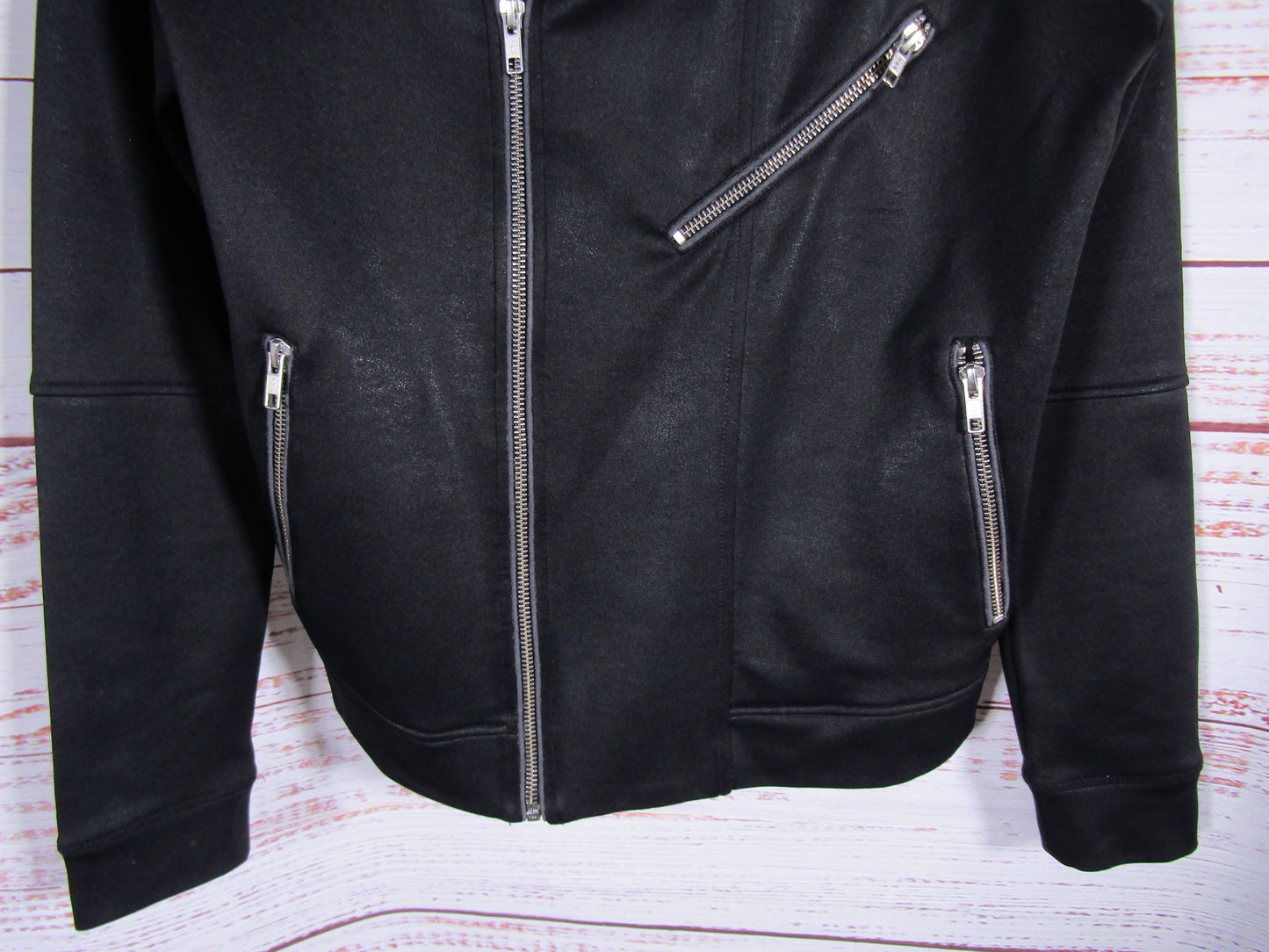 The Kooples Women's Black Moto Jacket Size L