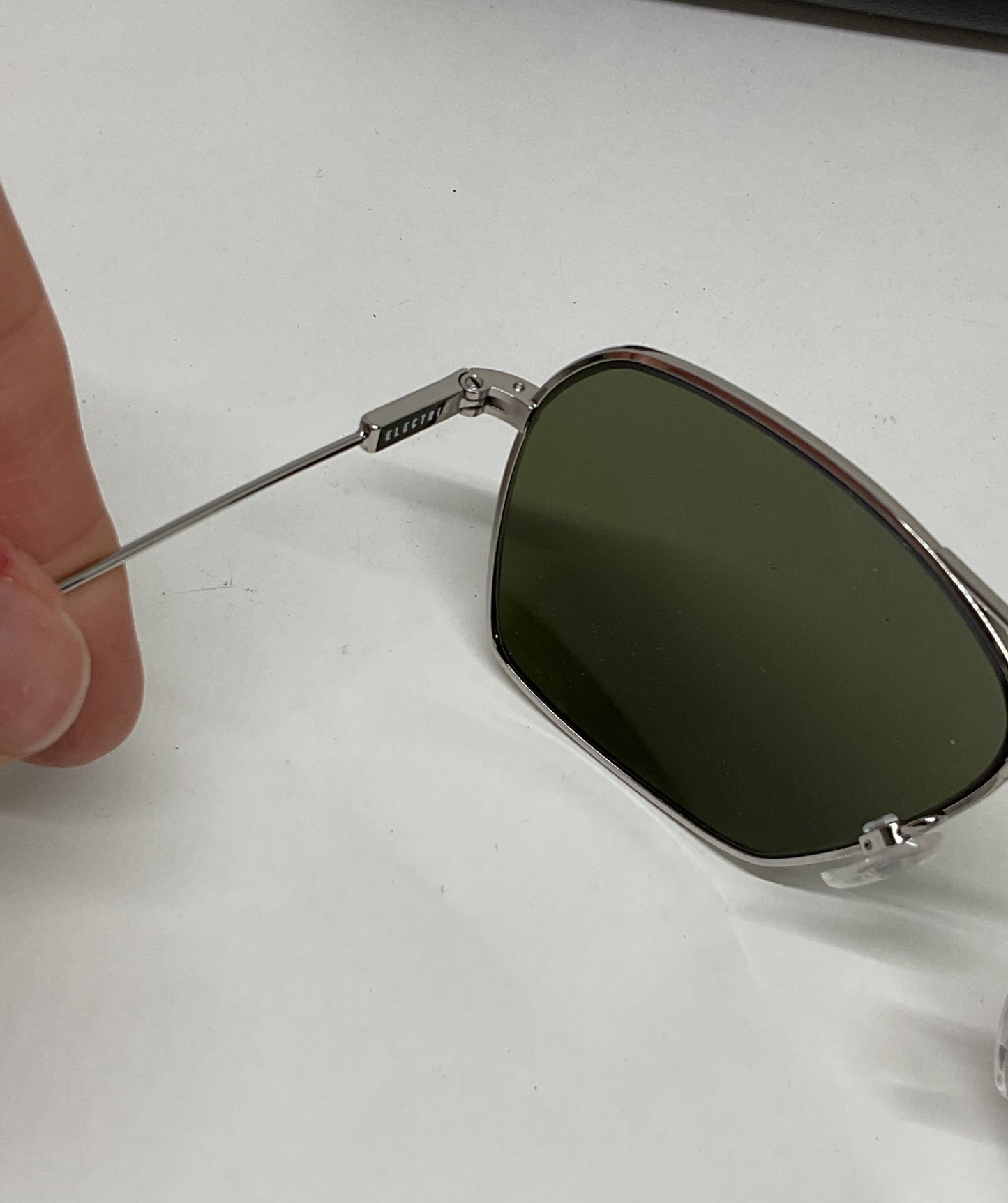 ELECTRIC Silver Frame Men's Sunglasses