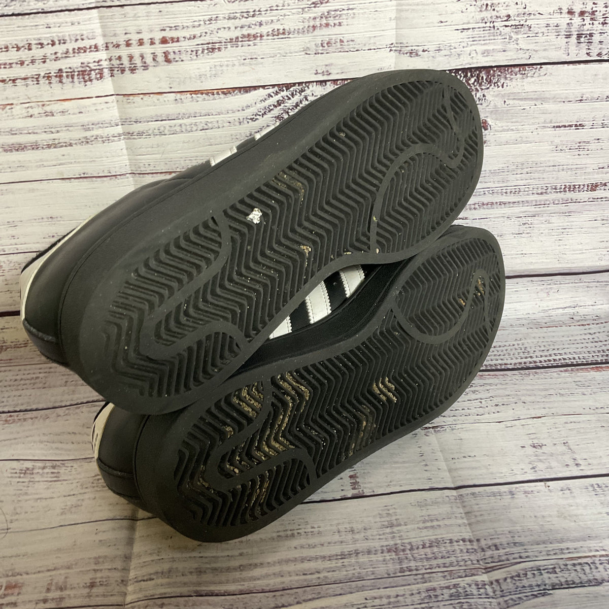 ADIDAS Superstar Men's Black Sneakers Shoes- SZ 10