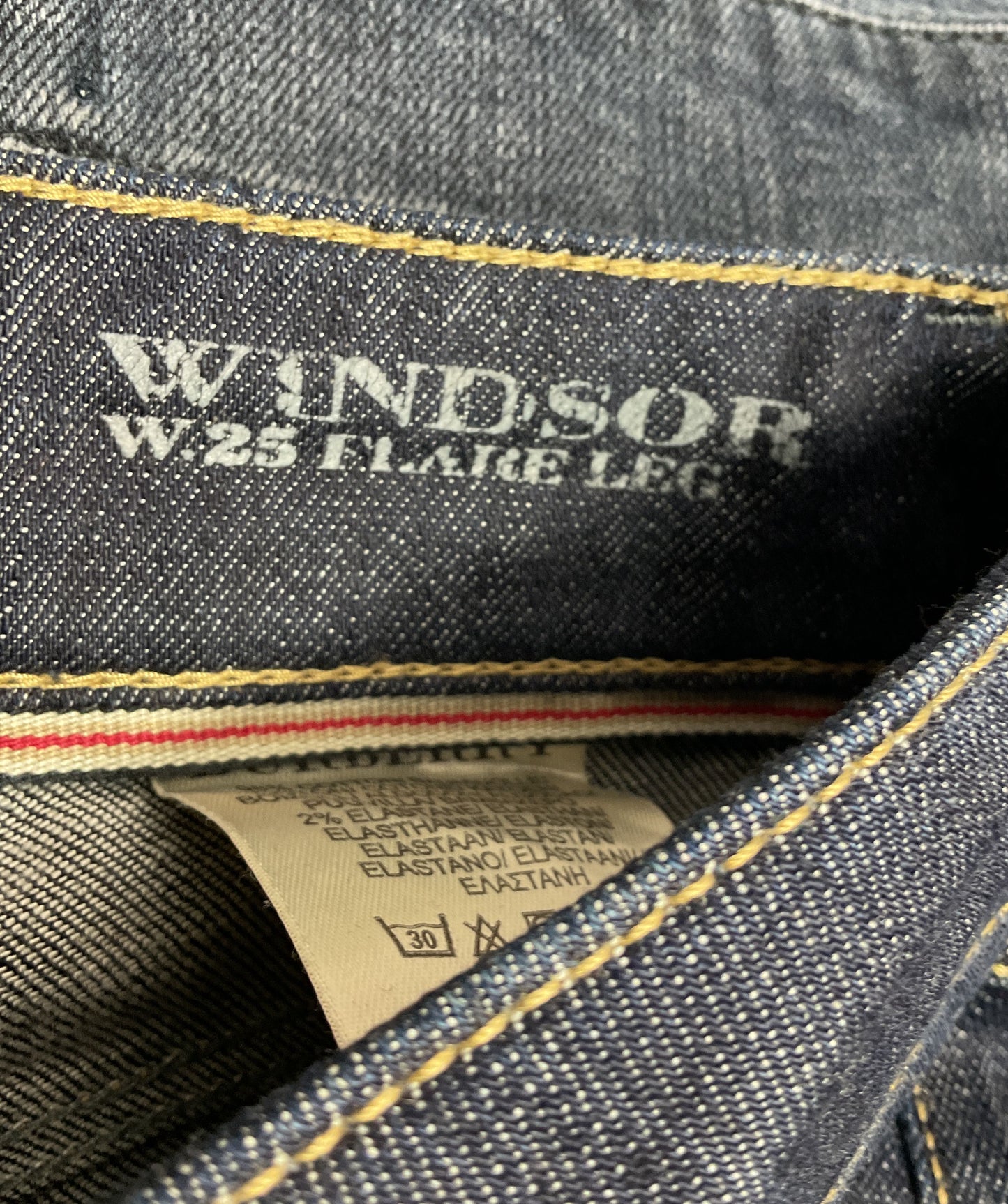 Burberry Brit Windsor Flare Leg Jeans Blue 25