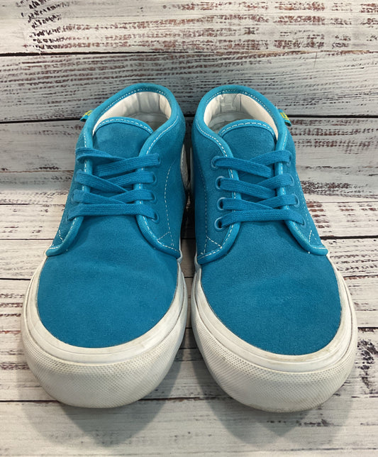 Vans The Simpsons Bart Simpson Men's Blue Suede Mid Top Sneakers Size 5.5