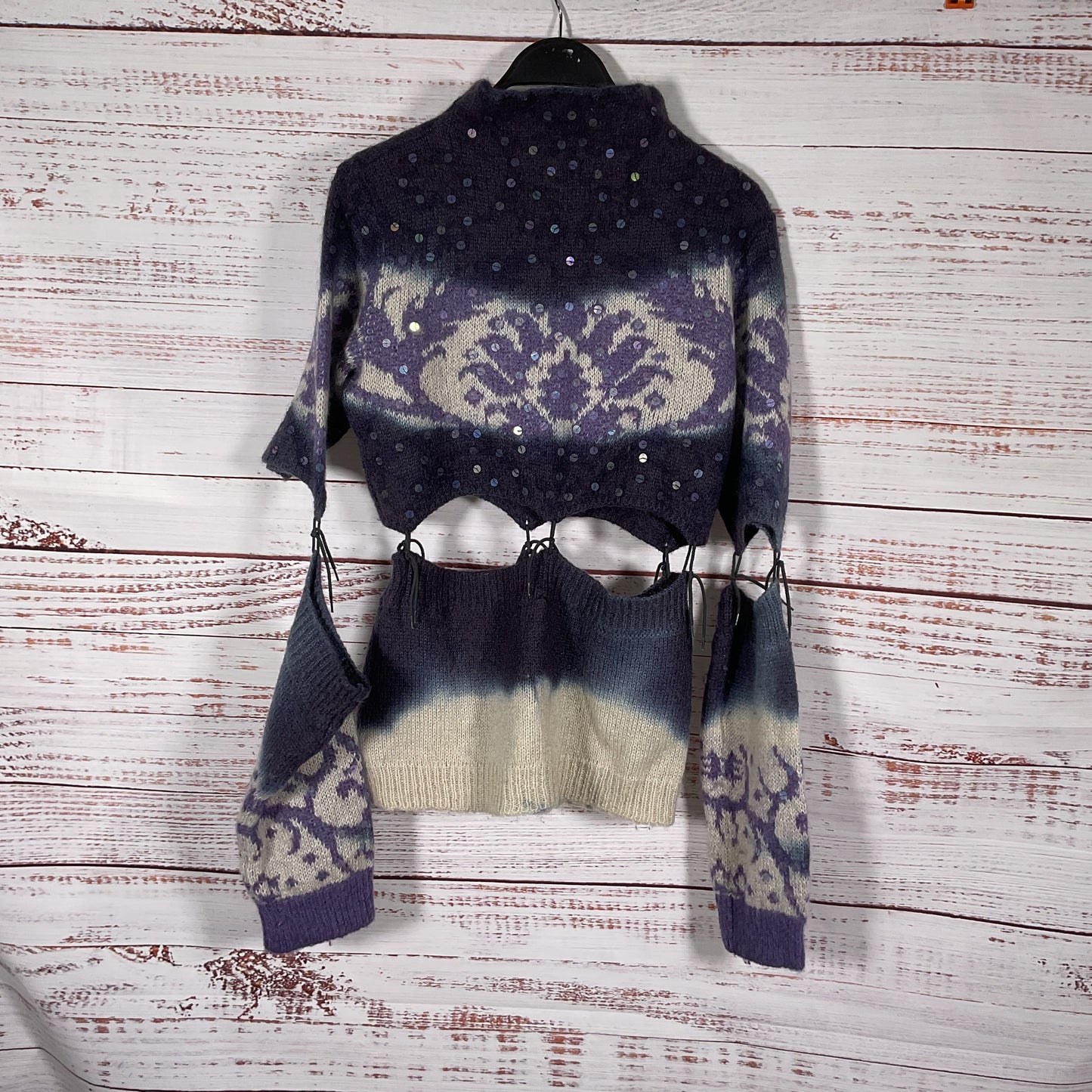 Sportmax Code By Max Mara Mohair Tied Panels Sweater - Size XL