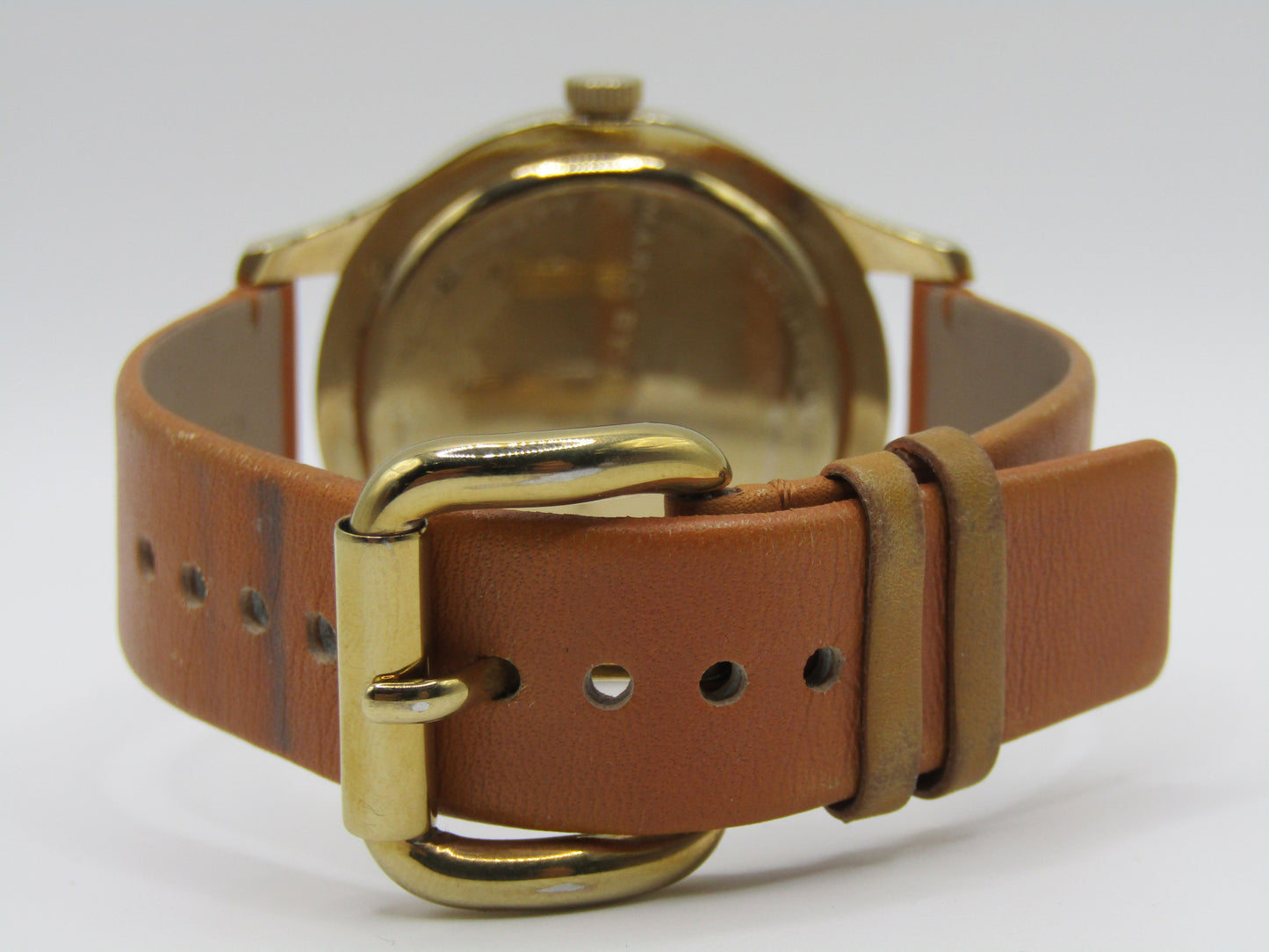 Marc by Marc Jacobs Women's Gold Tone Stainless Steel Leather Band Quartz Watch