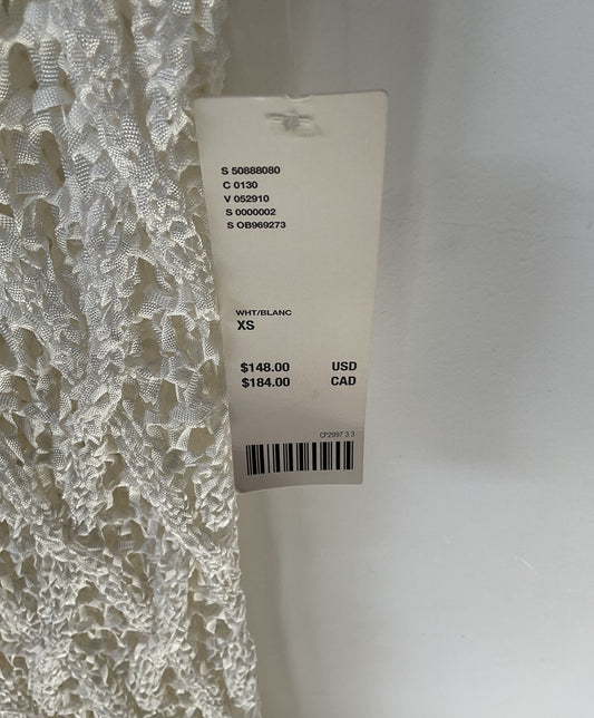 NWT Women's Urban Outfitters White Crochet w/fringed hem Dress Size XS