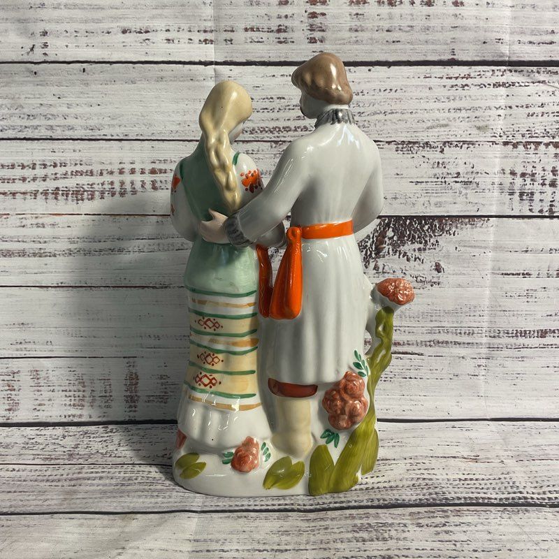 Vintage Ussr Bride & Groom Russian Porcelain 10" Figurine Statue