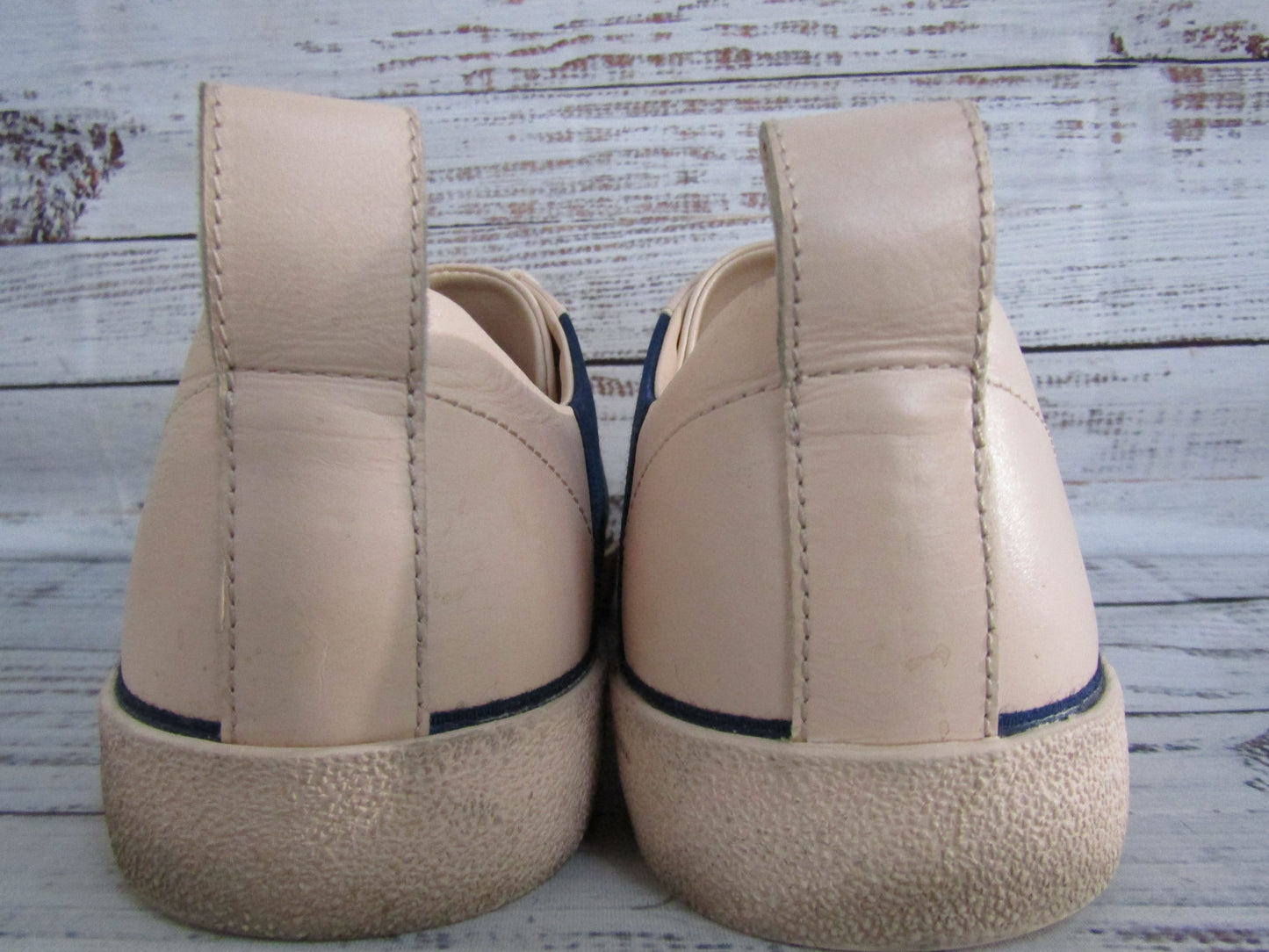 Diane von Furstenberg Tess Women's Pink Leather Low Top Sneakers Size 10