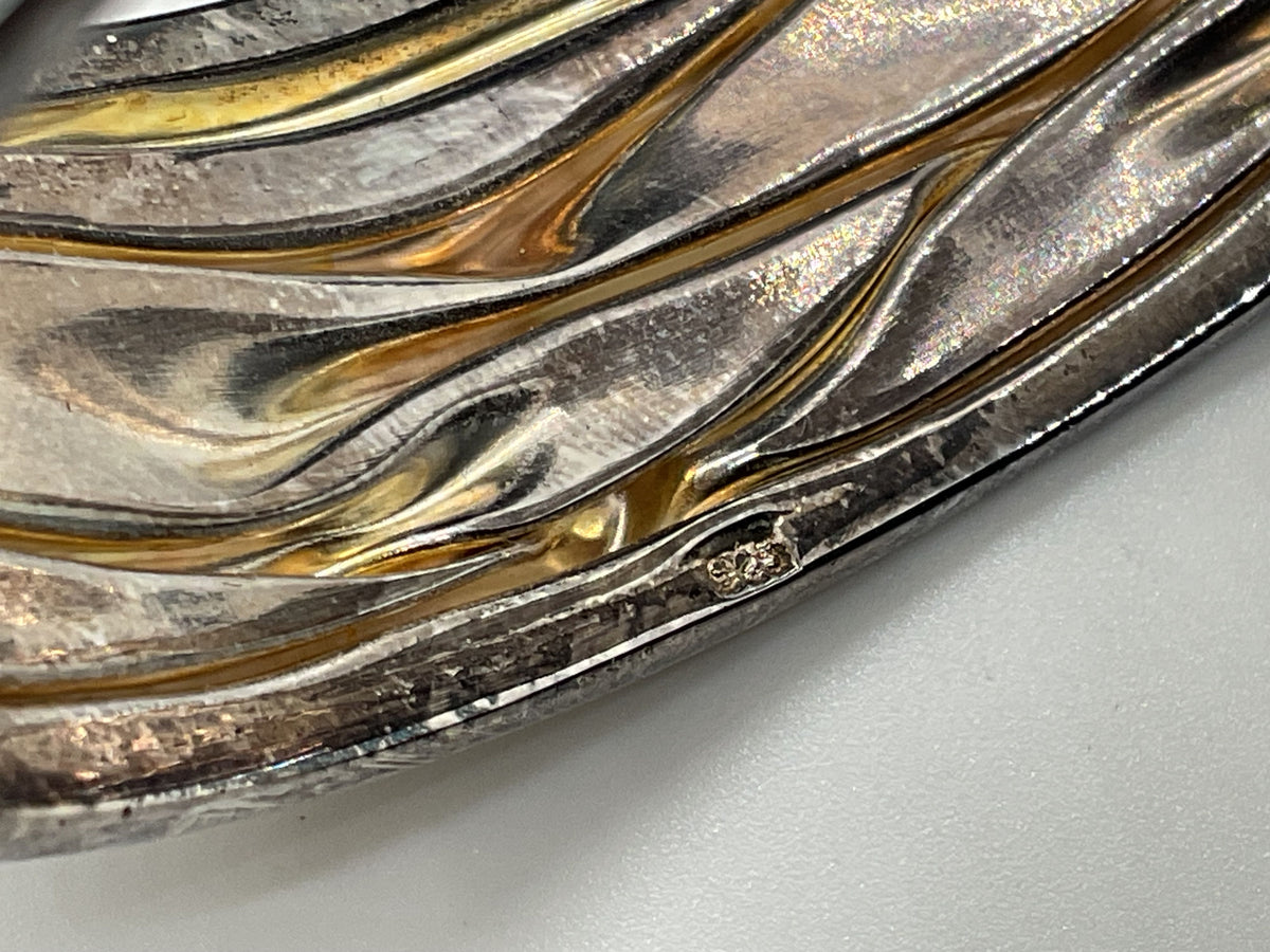 O'DALAIGH JEWELLERS Sterling Silver "Ripple In The Sand" Cuff Bracelet- 6.75"