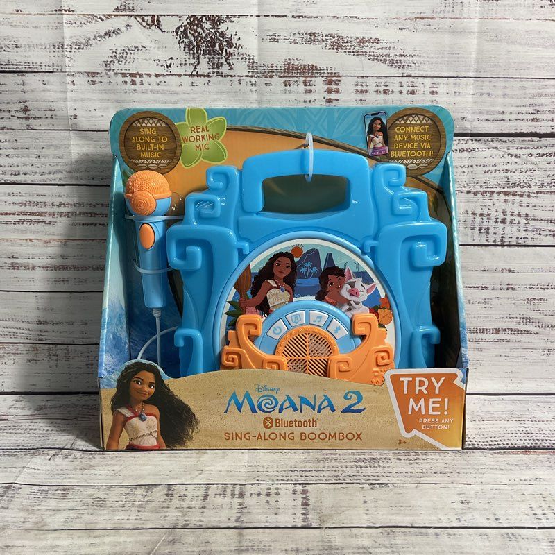 NIB Disney Moana 2 Sing Along We're Back Boombox Bluetooth Toy