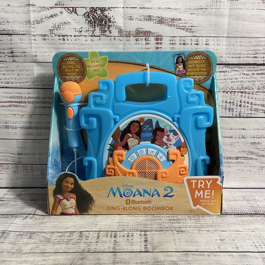 NIB Disney Moana 2 Sing Along We're Back Boombox Bluetooth Toy