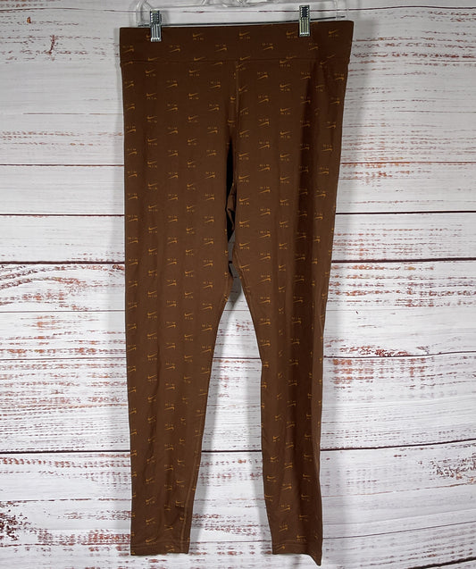 Nike Air High-Rise Printed Tights Brown L