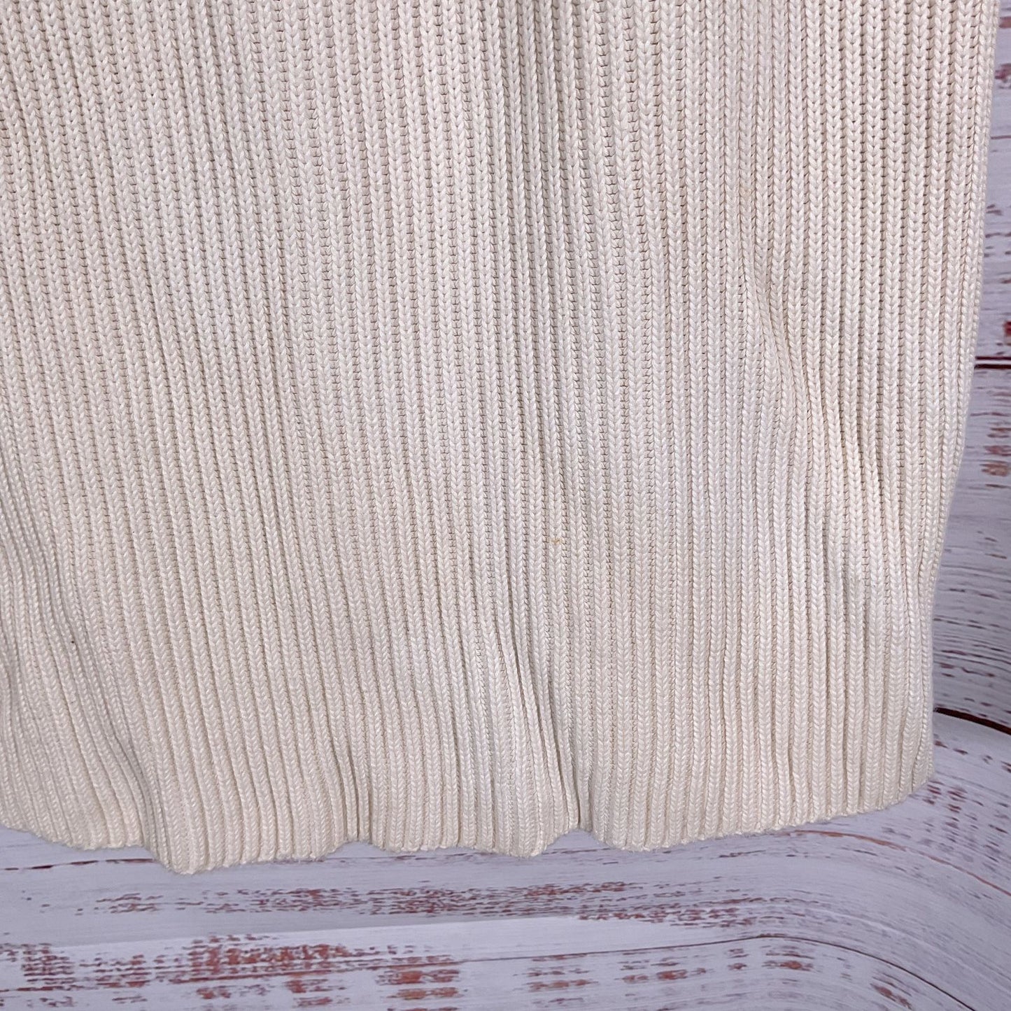 Dreyden Ivory Rhye Knit Sleeveless Sweater - Size XL