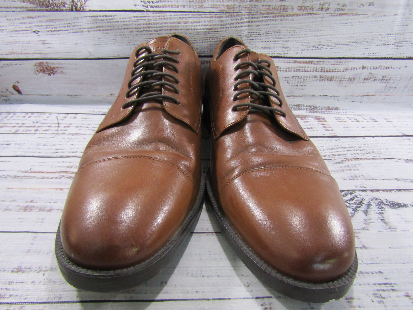 Cole Haan Men's British Tan Leather Oxford Shoes Size 9.5 C34138