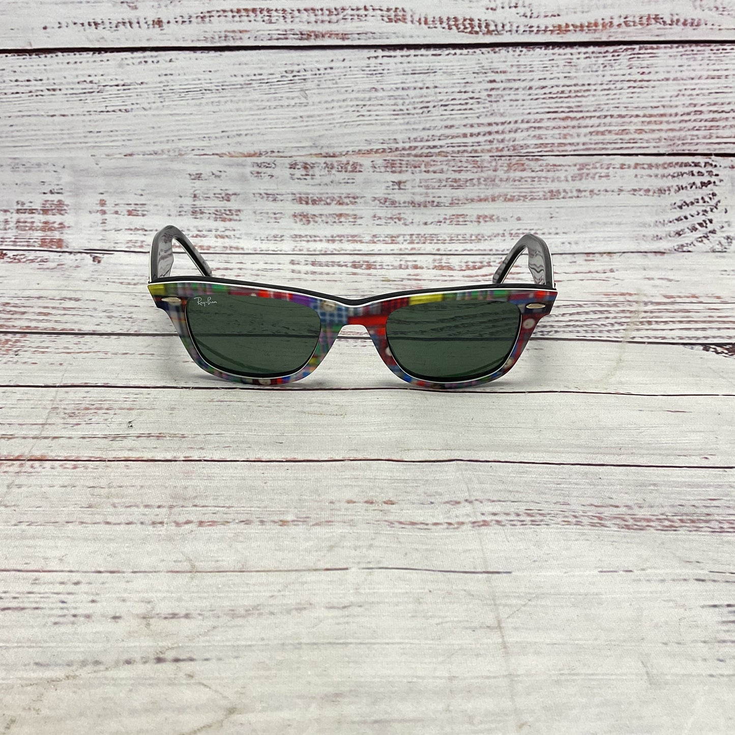 Ray Ban Wayfarer Special Series #10 RB 2140 Patchwork Plaid Sunglasses