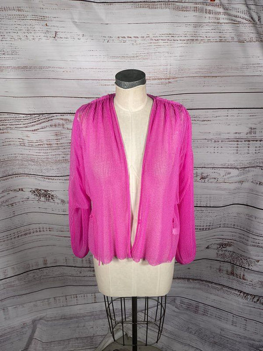 Forte Forte Women's Pink Sheer Long Sleeve Blouse Size 1 Made in Italy