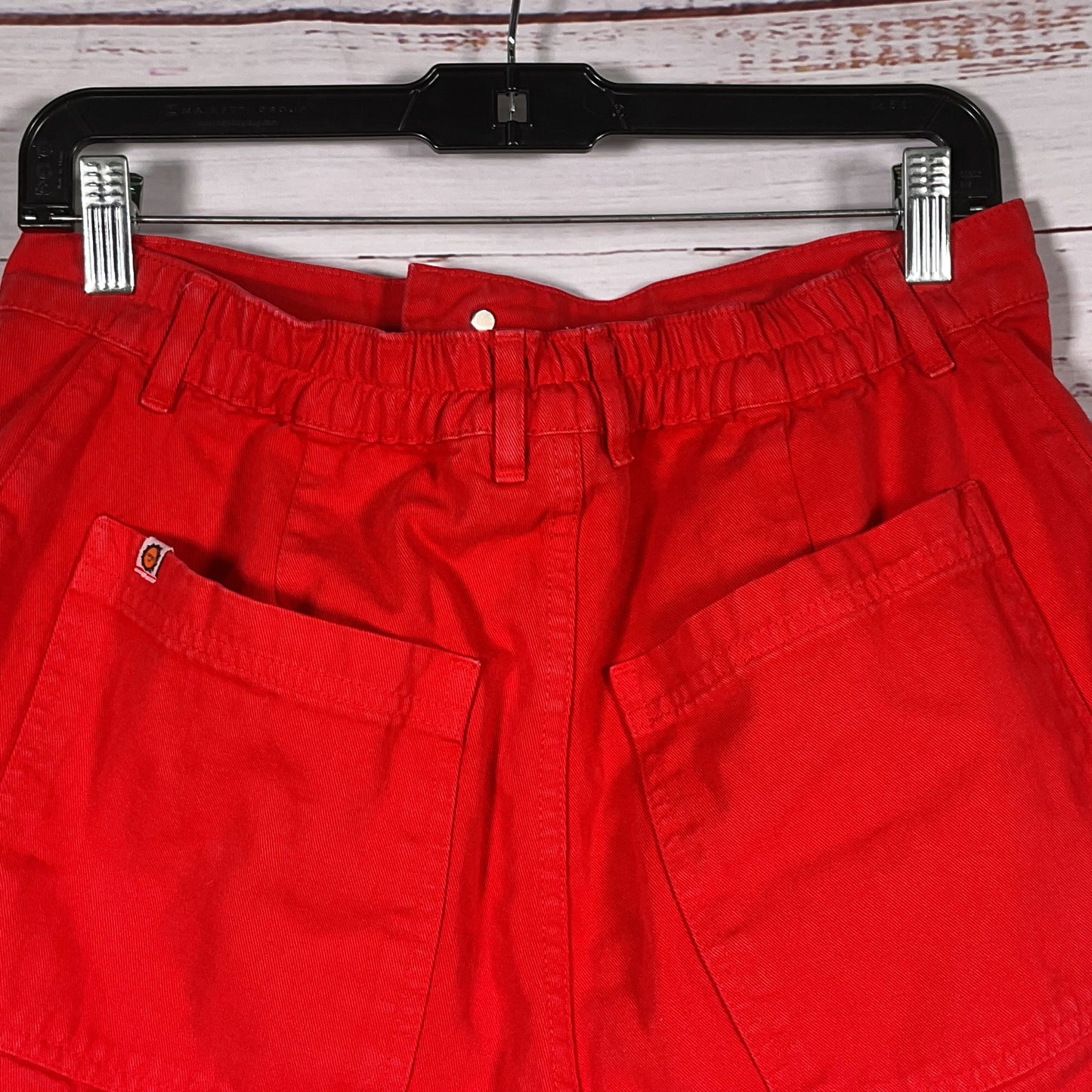 BIG BUD PRESS Western Pants Cotton Red Shorts- SZ M