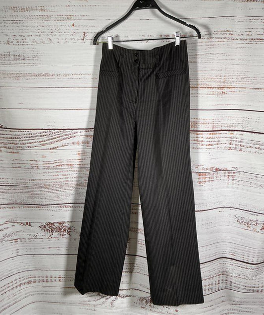 Women's Elliot Lauren Gray Pinstriped Pants Size 2