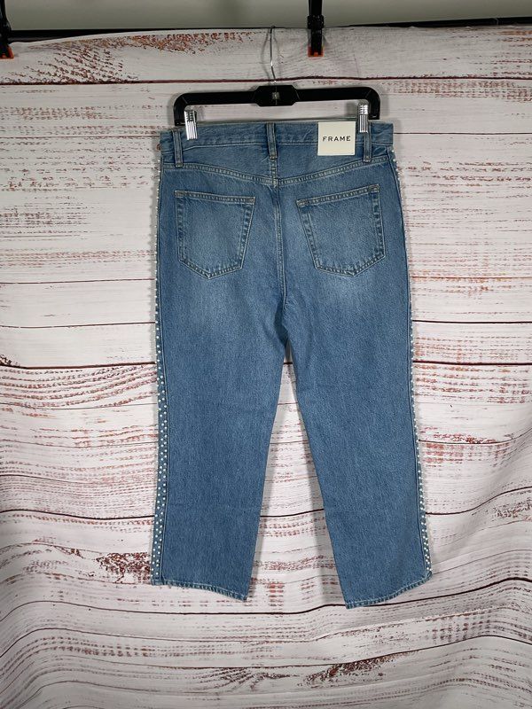 Frame Atelier of Denim Le Jane Crop Daylight Pearl Women's Size 28