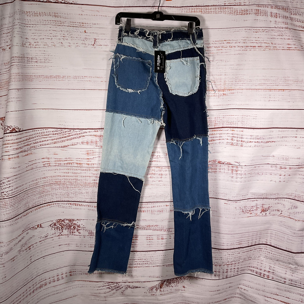 Jaded London Patchwork Raw Edge Boyfriend Fit Denim Jeans Pants - Size W26 New