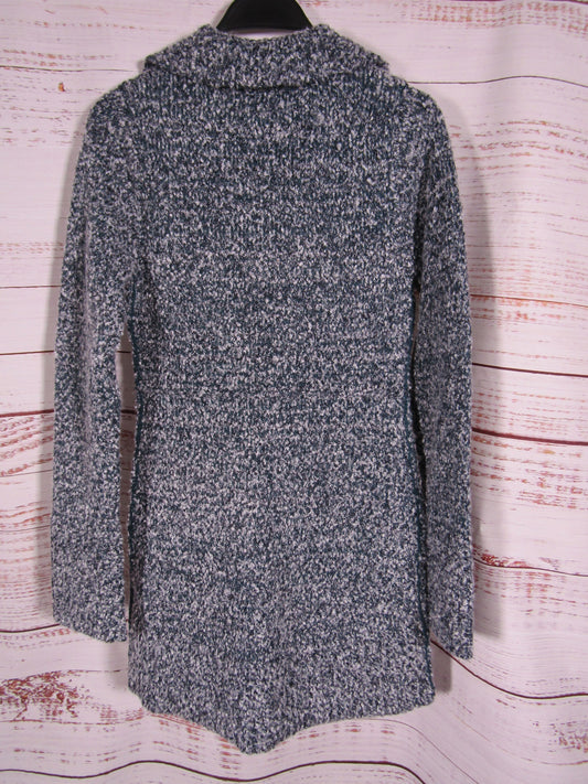 Free People Milena Women's Blue Cotton Wool Blend Mini Sweater Dress Size S