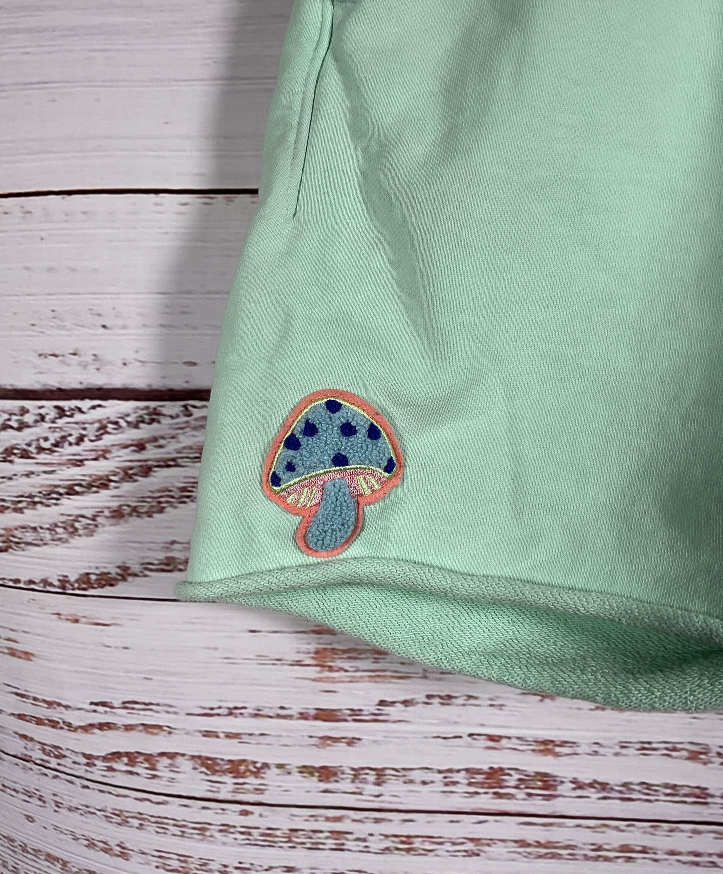 Valas Mint Green Coastal Sweat Shorts - Size Extra Small